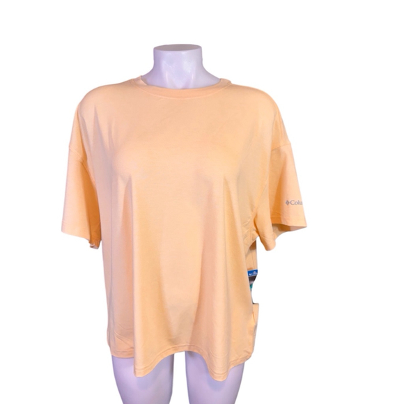 Women's Columbia boundless trek Shirt XL Yellow - Picture 2 of 4